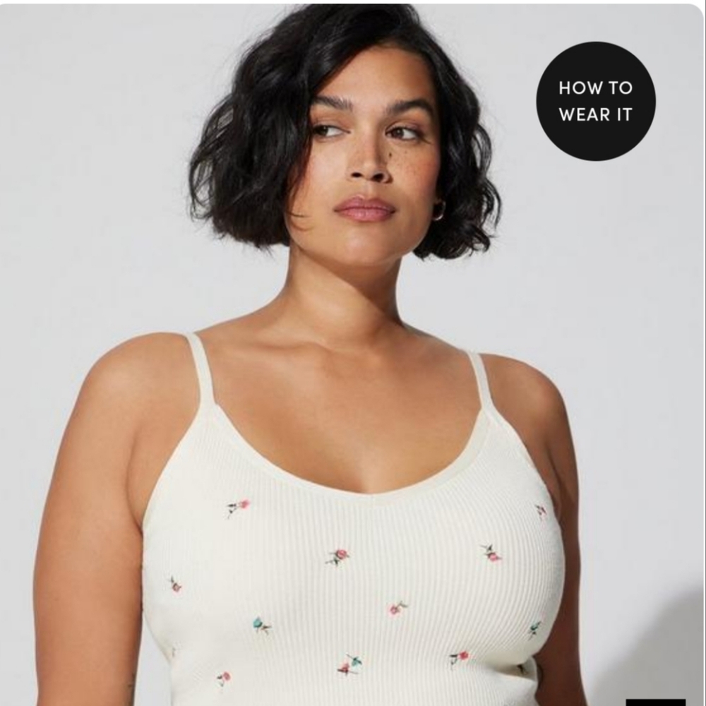 NWT torrid ribbed, fitted sweater cami